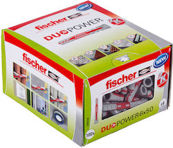 fischer Schraubanker Kunststoff 6x50mm 100Stück