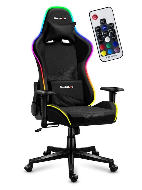 Huzaro Force 6.2 Mesh Fabric Gaming Chair with Adjustable Armrests and RGB Lighting Black