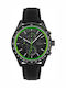 Lacoste Ανδρικό Ρολόι 44mm Χρονογράφος Μπαταρίας με Μαύρο Δερμάτινο Λουράκι