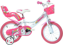 Dino Bikes Unicorn 14" Παιδικό Ποδήλατo BMX Λευκό