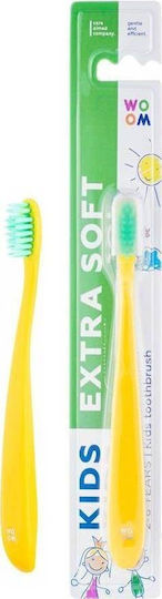 Woom Kids Extra Soft Baby-Zahnbürste Für 2+ Jahre Gelb