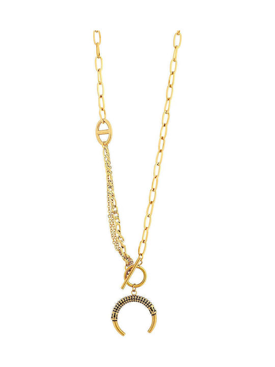 Achilleas Accessories Charm Mond Vergoldet
