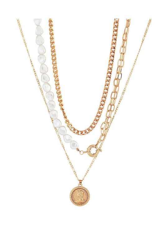 Achilleas Accessories Dreifach Vergoldete Halskette Achilleas Accessories Dreifach Vergoldete Halskette