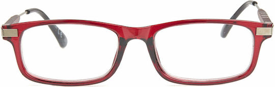 Lesebrille +2.50 in Rot Farbe 8970