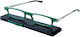 Reading Glasses +3.00 in Green color FLAT-121