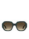 Levi's Women's Sunglasses with Green Plastic Frame and Brown Gradient Lens LV1066/S 1ED/HA/S