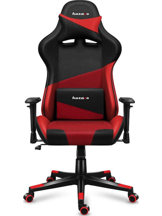Huzaro Force 6.2 Mesh Fabric Gaming Chair with Adjustable Armrests and RGB Lighting Red