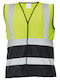 Cerva Men's Safety Vest with Reflective Film Yellow