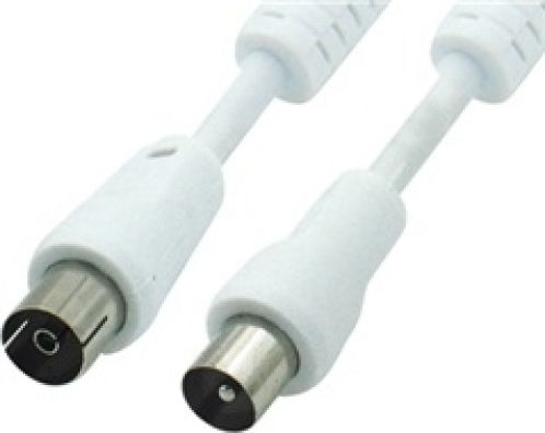 Comp Καλώδιο Κεραίας Coax male - Coax female Λευκό 10m (02.006.0081) 3τμχ