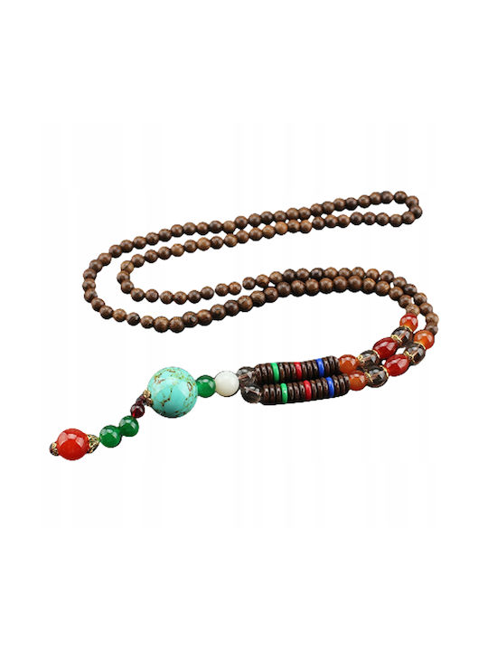 Nepal Buddha Mala Colier cu Perle