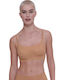 Women's Bra with Removable Padding Dark Beige