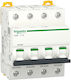 Schneider Electric Αυτόματη Ασφάλεια 1A Τετραπολική AC A9F94401