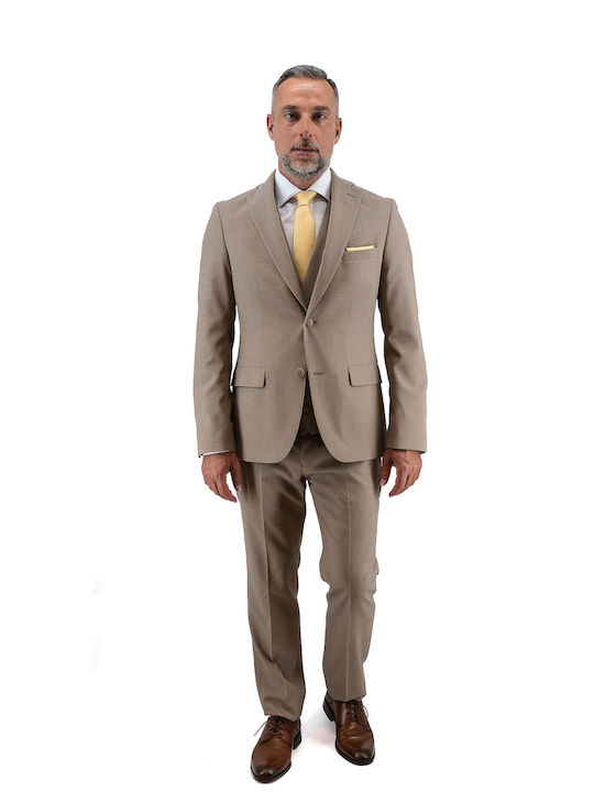 Мъжки Костюм Beige