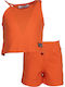 Kids' Set with Shorts Summer 2pcs Orange