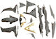 Motorcycle Plastic Set for Sym VF 185 Black 1pcs