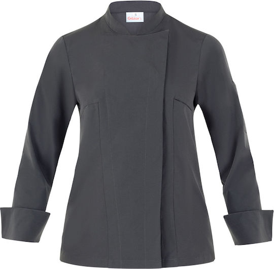 Giblor's Coat Chef Female Gray with Long Sleeve