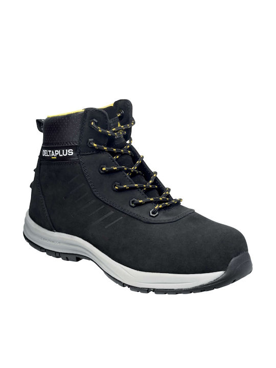 Delta Plus Sicherheitstiefel Schwarz S3S mit Rutschfestigkeit