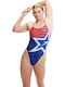 Sportlicher Badeanzug Blau