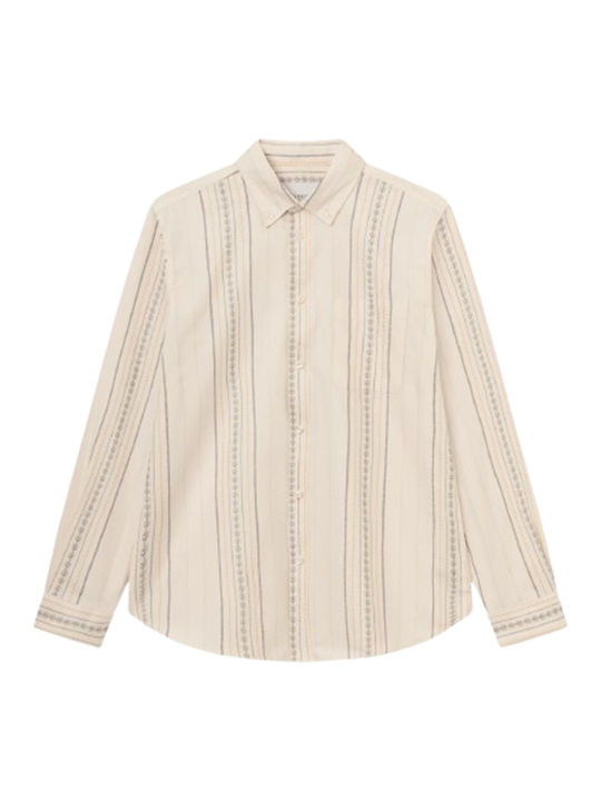 Les Deux Men's Shirt Long Sleeve Cotton Light Ivory