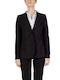 Sandro Ferrone Lung Blazer pentru femei Sacou Negru