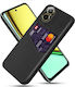 Card Slot Back Cover Πλαστικό Μαύρο (Realme C67)