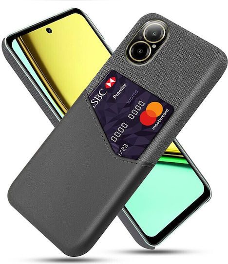 Card Slot Back Cover Πλαστικό Γκρι (Realme C67)