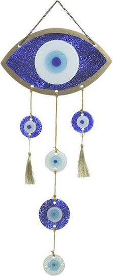 Inart Hanging Wall Decor Eye Made of Glass 85x2x25cm