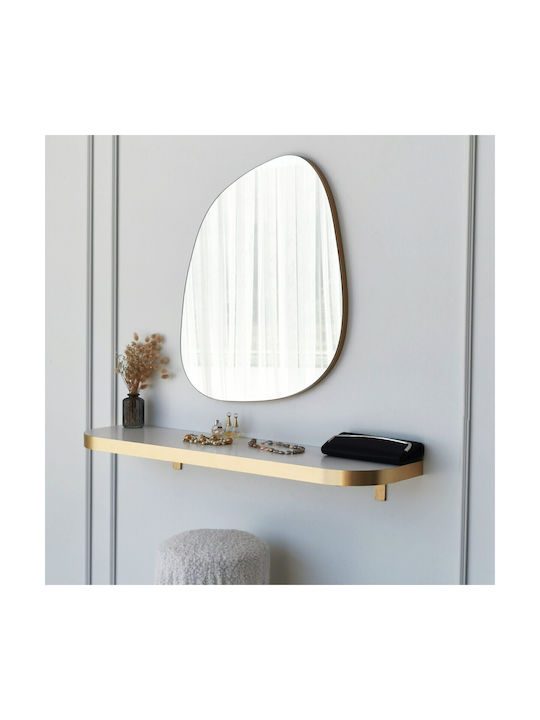 Aberto Design Soho Καθρέπτης Τοίχου με Κίτρινο Πλαστικό Πλαίσιο 75x58cm