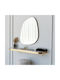 Aberto Design Soho Καθρέπτης Τοίχου με Κίτρινο Πλαστικό Πλαίσιο 75x58cm