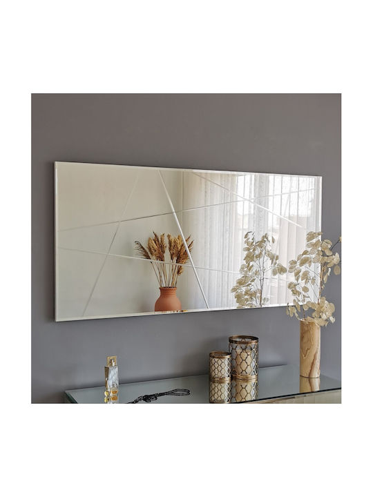 Aberto Design Oglindă de Perete De Corp Întreg cu Gri Ramă din Lemn 130x62cm 1buc
