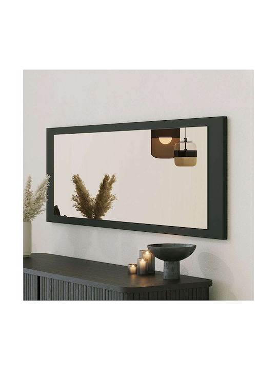 Aberto Design Basic Καθρέπτης Τοίχου Ολόσωμος με Μαύρο Πλαστικό Πλαίσιο 120x40cm