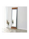 Aberto Design Boden- oder Standspiegel mit Beigem Metallischem Rahmen 170x50cm