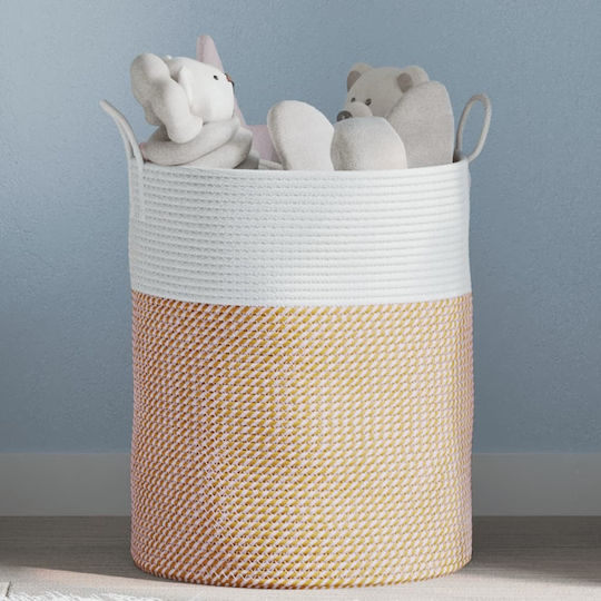 vidaXL Καλάθι Αποθήκευσης Υφασμάτινο Καφέ 38x38x46cm vidaXL Καλάθι Αποθήκευσης Υφασμάτινο Καφέ 38x38x46cm