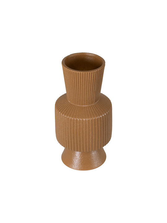 GloboStar Decorative Vase Amalfi Orange 7.5x7.5x20cm