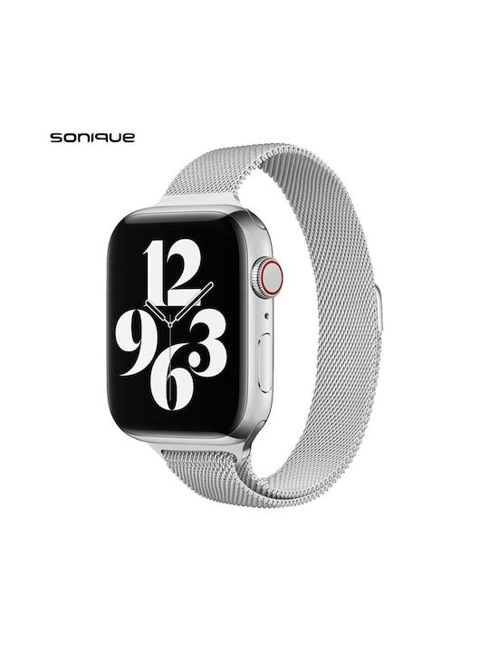 Sonique Λουράκι Ανοξείδωτο Ατσάλι Ασημί ( Apple...