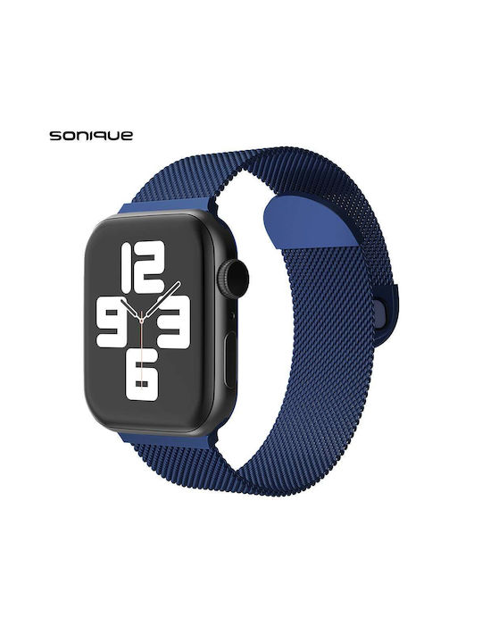 Sonique Classic Λουράκι Ανοξείδωτο Ατσάλι Μπλε ( Apple Watch 38/40/41mm )