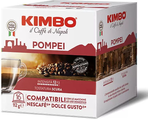 Kimbo Kapseln Espresso Pompei Kompatibel mit Maschine Dolce Gusto 96Mützen