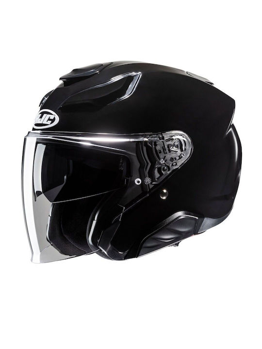 HJC F31 Metal Black Motorcycle Helmet Jet ECE 2...