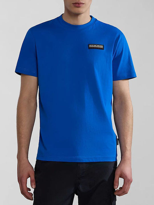 Napapijri Ανδρικό T-shirt Κοντομάνικο Μπλε