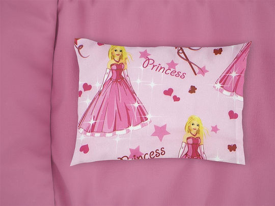 Dimcol Princess Față de pernă pentru copii 50x70cm Pink