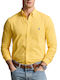 Ralph Lauren Men's Shirt Long Sleeve Cotton Oasis Yellow