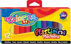 Colorino Plasticines for 3+ Years, 12pcs 13291PTR