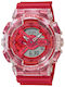 Casio G-shock Limited Ceas Barbati 55mm Mecanism Baterie cu Culoare Roșie Cauciuc Cureaua