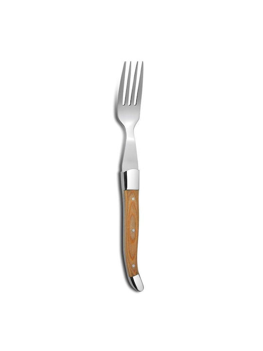 Max Home Πιρούνι Φαγητού Ξύλινο Καφέ 22.7cm