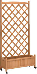 vidaXL 3207653 Wooden Hanging Plant Stand