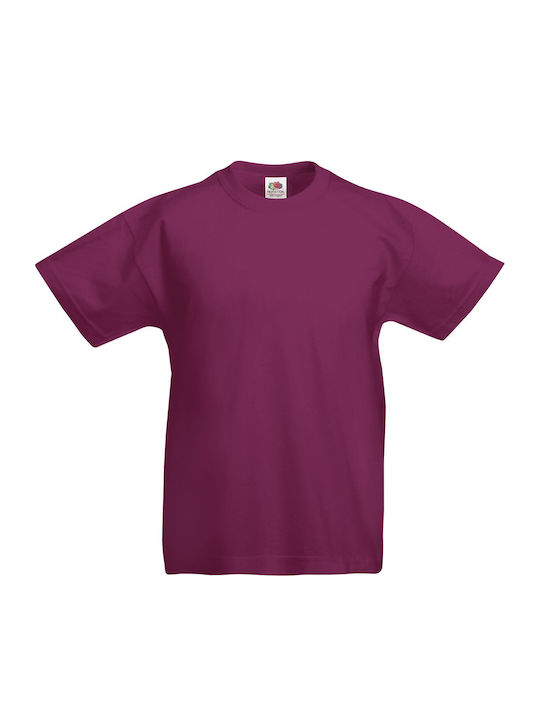 Fruit of the Loom Kinderoberteile Burgundisch T...