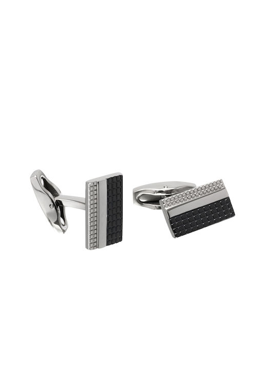 Tribute Cufflinks of Steel Silver