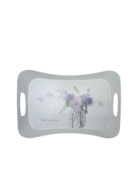 Etoile Plastic Dreptunghiular Tavă de Servire cu Mânere 36x20cm LA-788 1buc