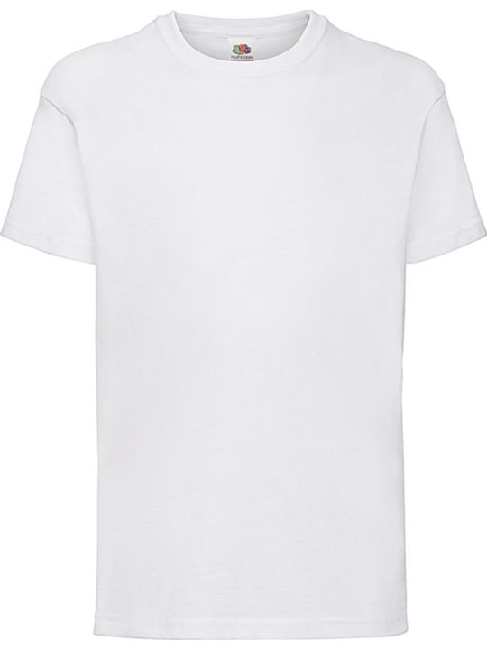 Fruit of the Loom Παιδικό T-shirt Λευκό