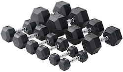 Viking Rubber Hexagon Dumbbell 1 x 1kg